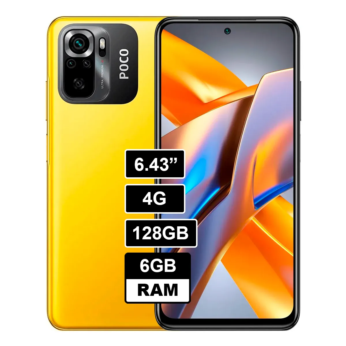 XIAOMI - POCO M5S 128GB 6GB - AMARILLO