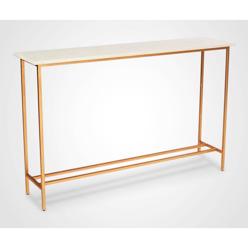 DECOR MESAS - Consola Stick Golden - Mármol