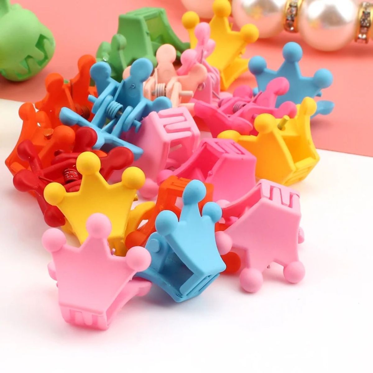 INSPIRA MARKET - Set de ganchitos piojito y ligas colets para el cabello de colores