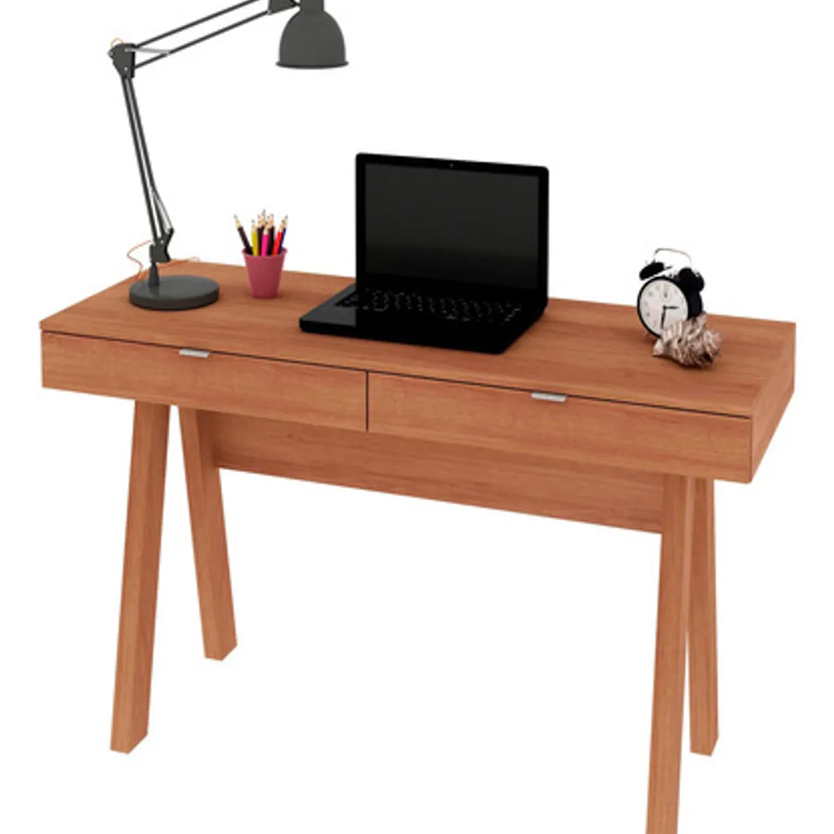 BONNO - Escritorio De Melamina Ferrel Almendra Bonno