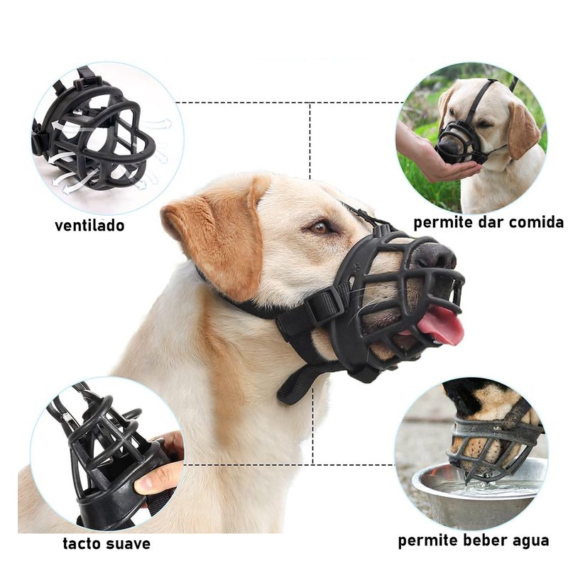 GENERICO - Bozal para Perro en forma de Canasta Talla 3