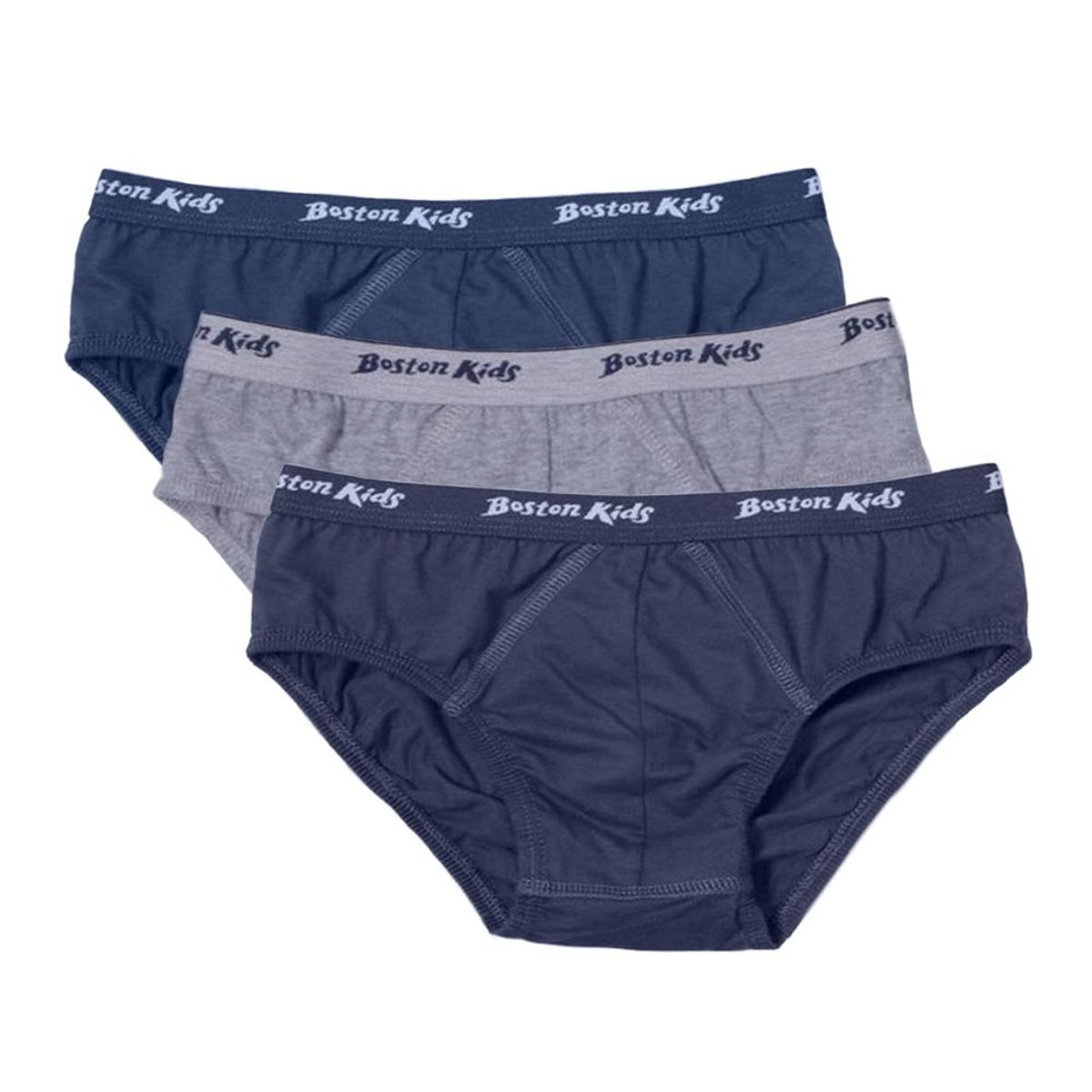 BOSTON - Pack X3 Calzoncillos Boston Kids 100% Algodón
