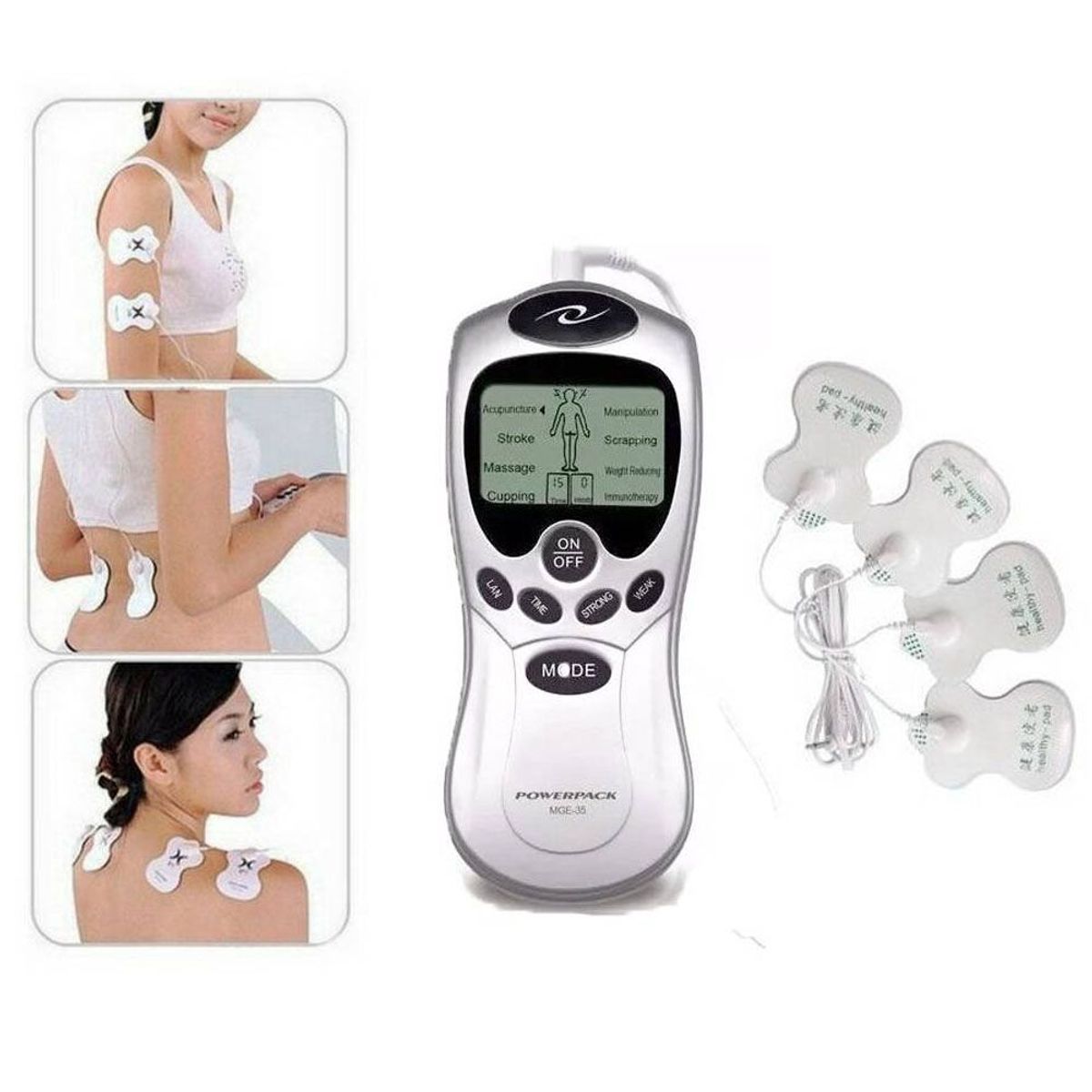 GENERICO - Electroestimulador masajeador teens 4 parches