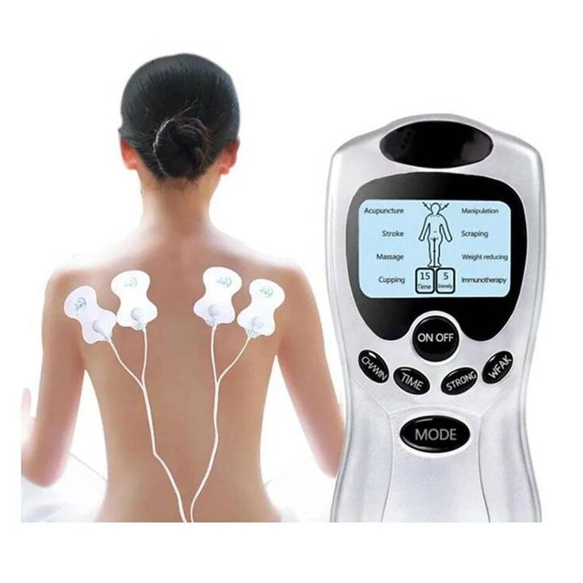 GENERICO - Electroestimulador masajeador teens 4 parches