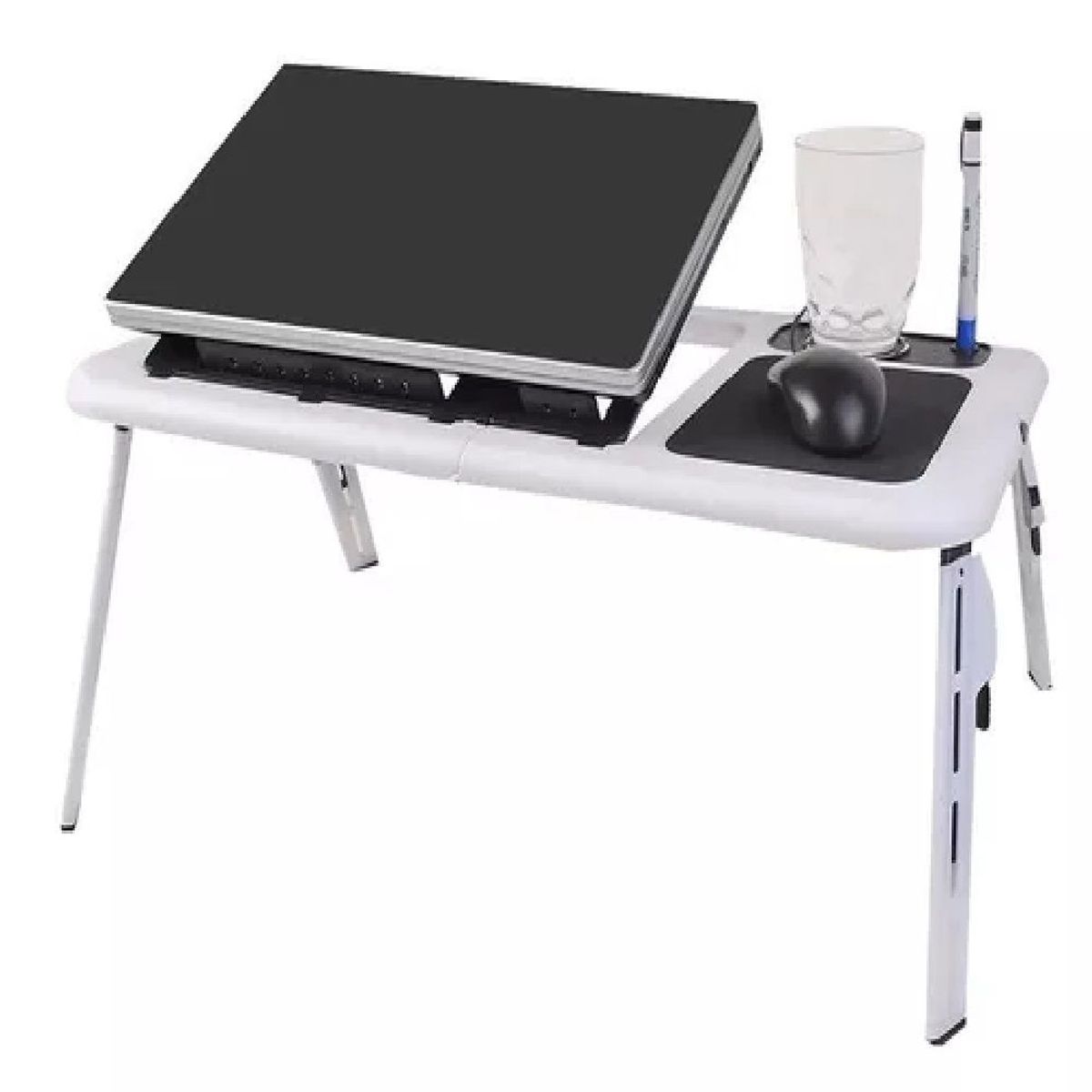 OTTOWARE - Mesa Plegable con Ventilador para Laptop