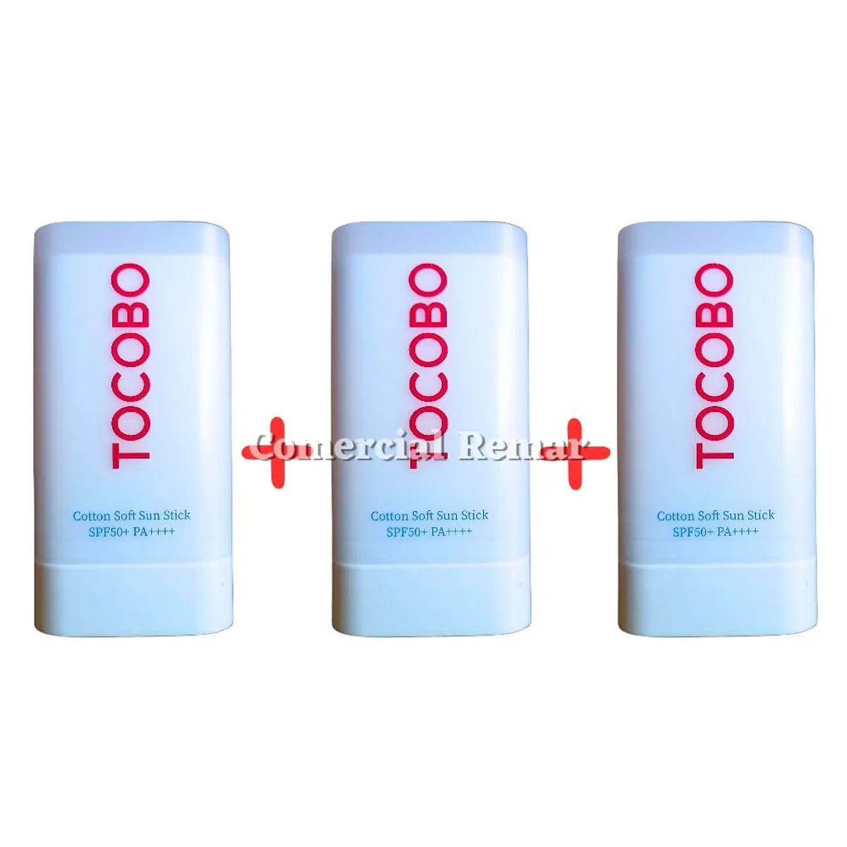 TOCOBO - SET DE 3 BLOQUEADORES TOCOBO COTTON SOFT SUN STICK SPF50+