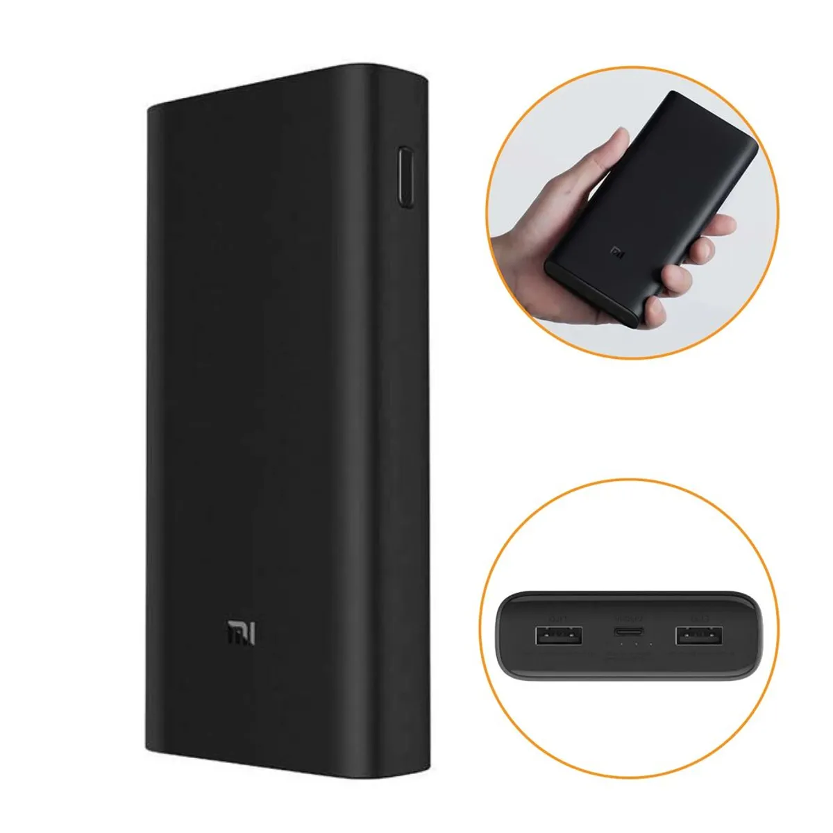XIAOMI - Xiaomi Mi 50W Power Bank 3 Original 20000mAh USB-C Negro