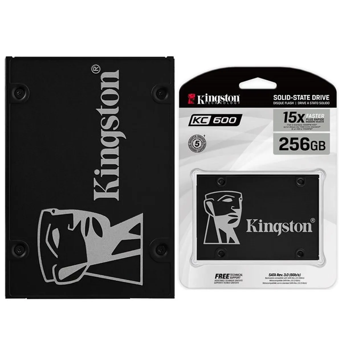 KINGSTON - Disco Solido SSD interno Kingston KC600 256GB 25 SKC600/256G