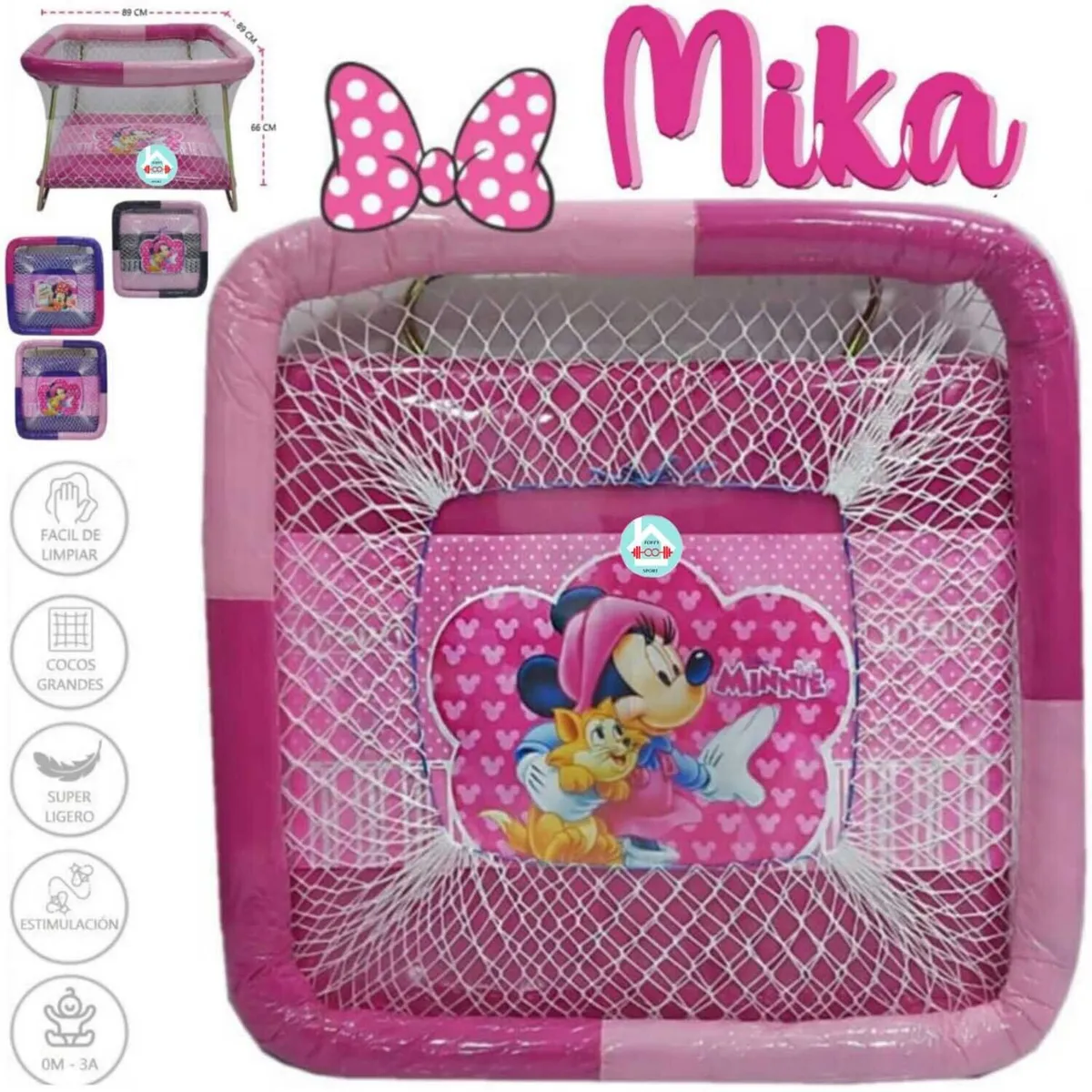 GENERICO - Corral para bebes MIKA NIÑA