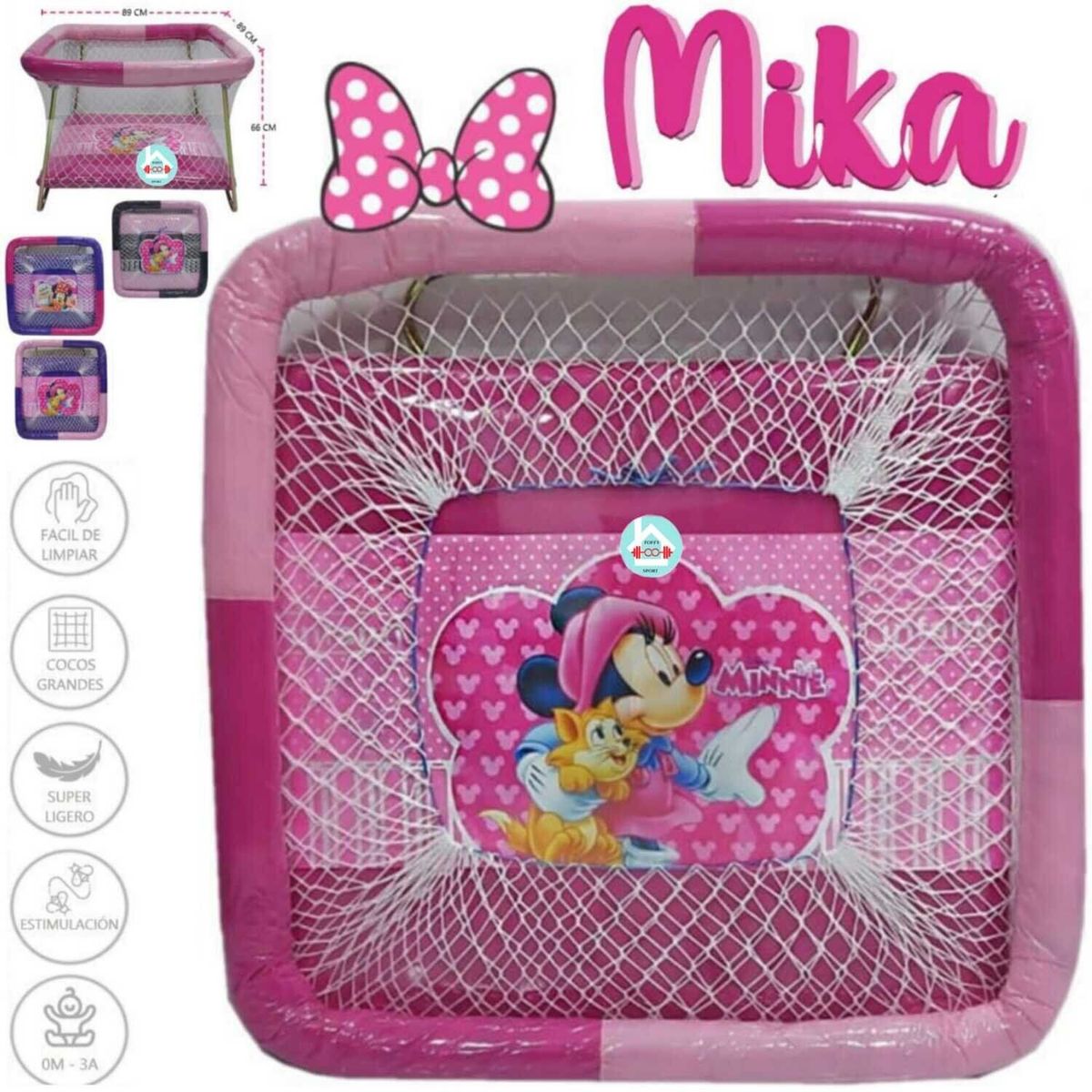 GENERICO - Corral para bebes MIKA NIÑA