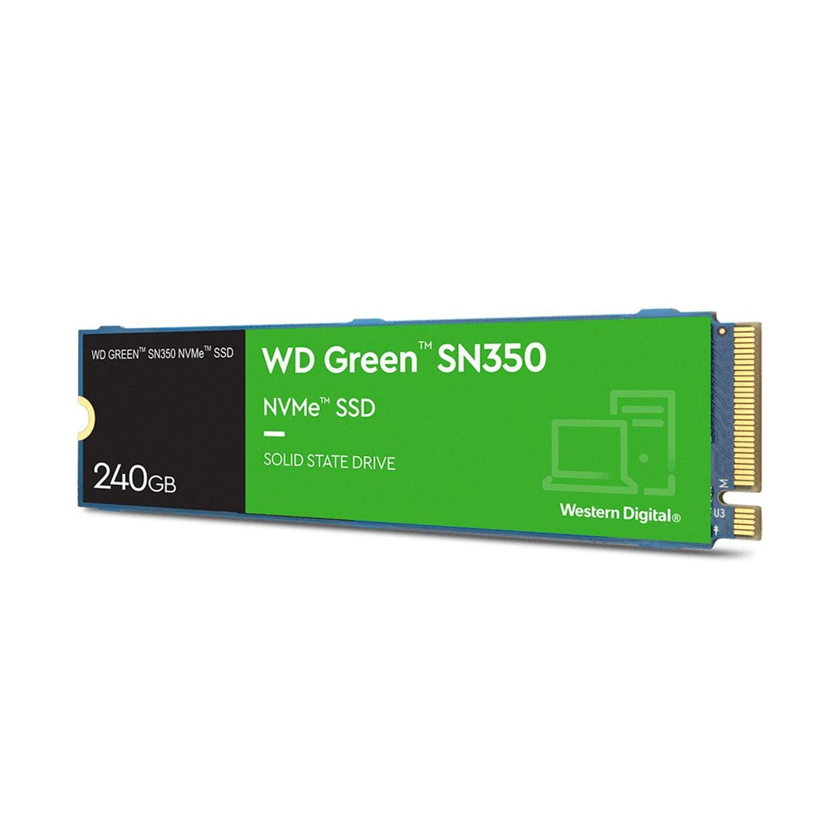 WESTERN DIGITAL - Disco Solido SSD WD SN350 240GB verde NVMe M2 2280 PCIe WDS240G2G0C