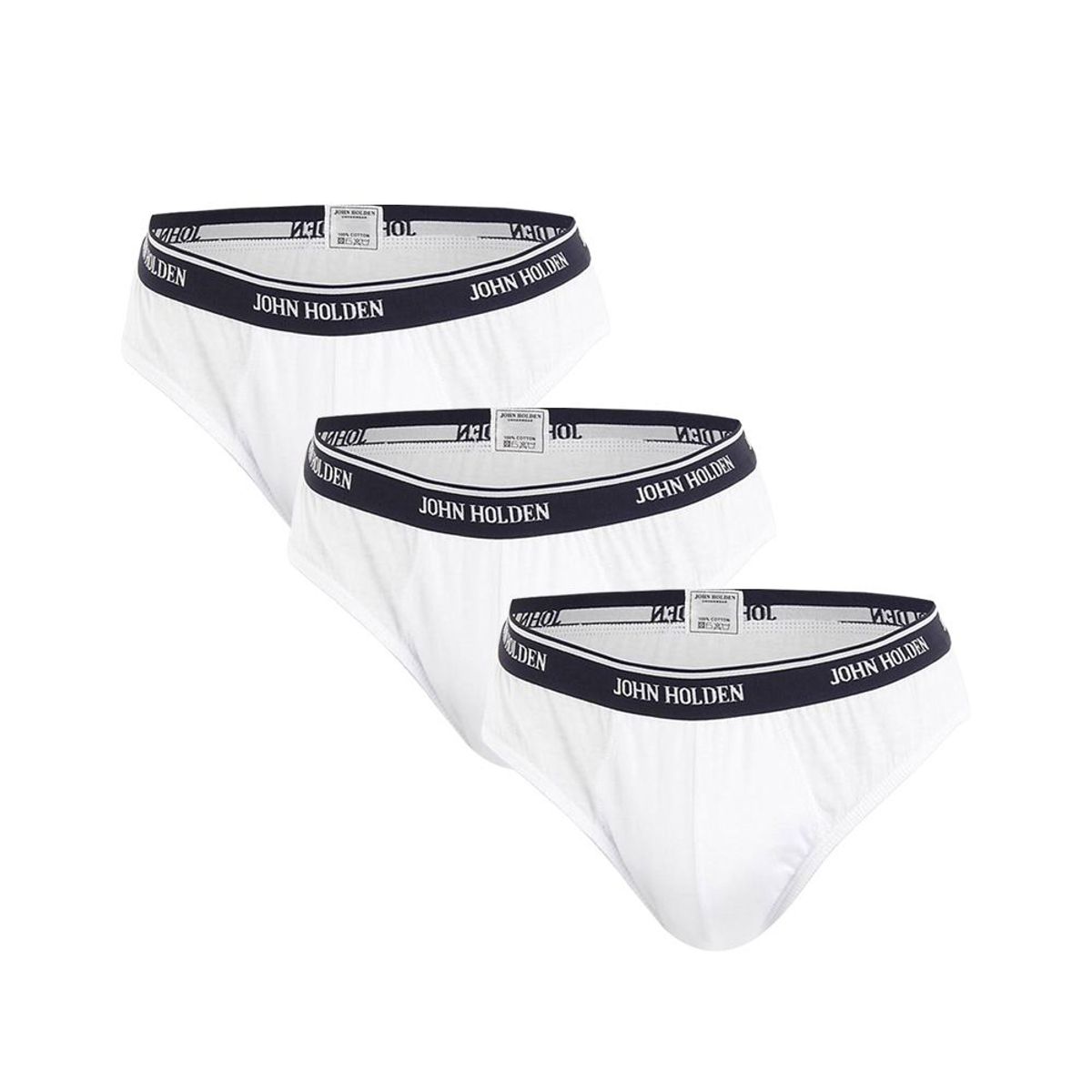 JOHN HOLDEN - Pack x3 Trusa Deportivas John Holden Blanco