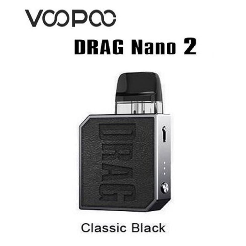VOOPOO - Voopoo Drag Nano 2 800mAh 20W 2ml - COLOR CLASSIC BLACK