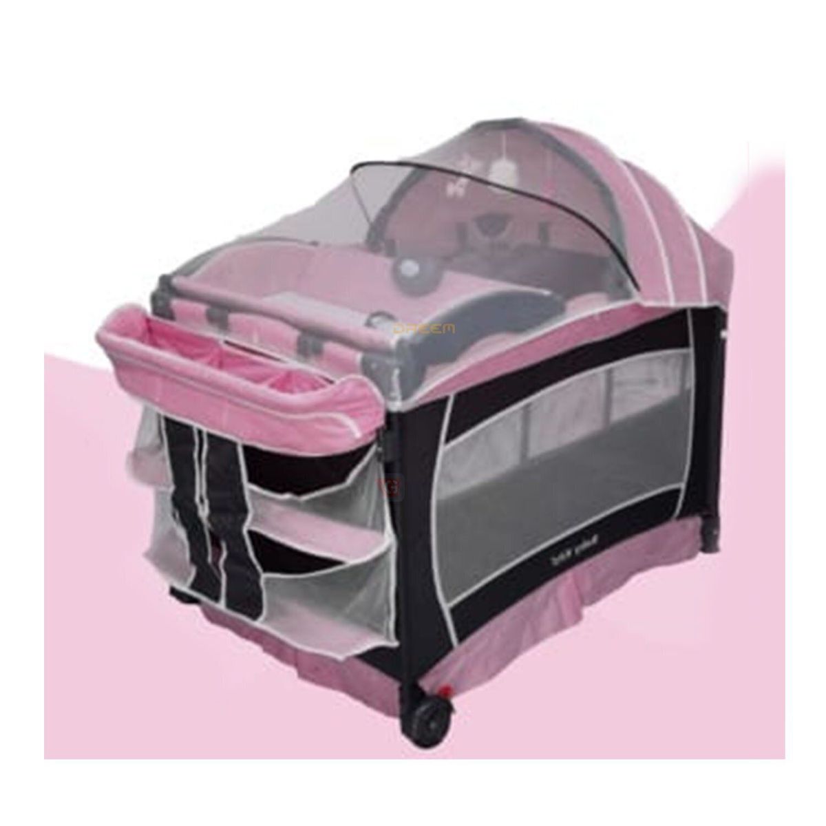 BABY KITS - Cuna Corral Baby Kits Verona Rosado
