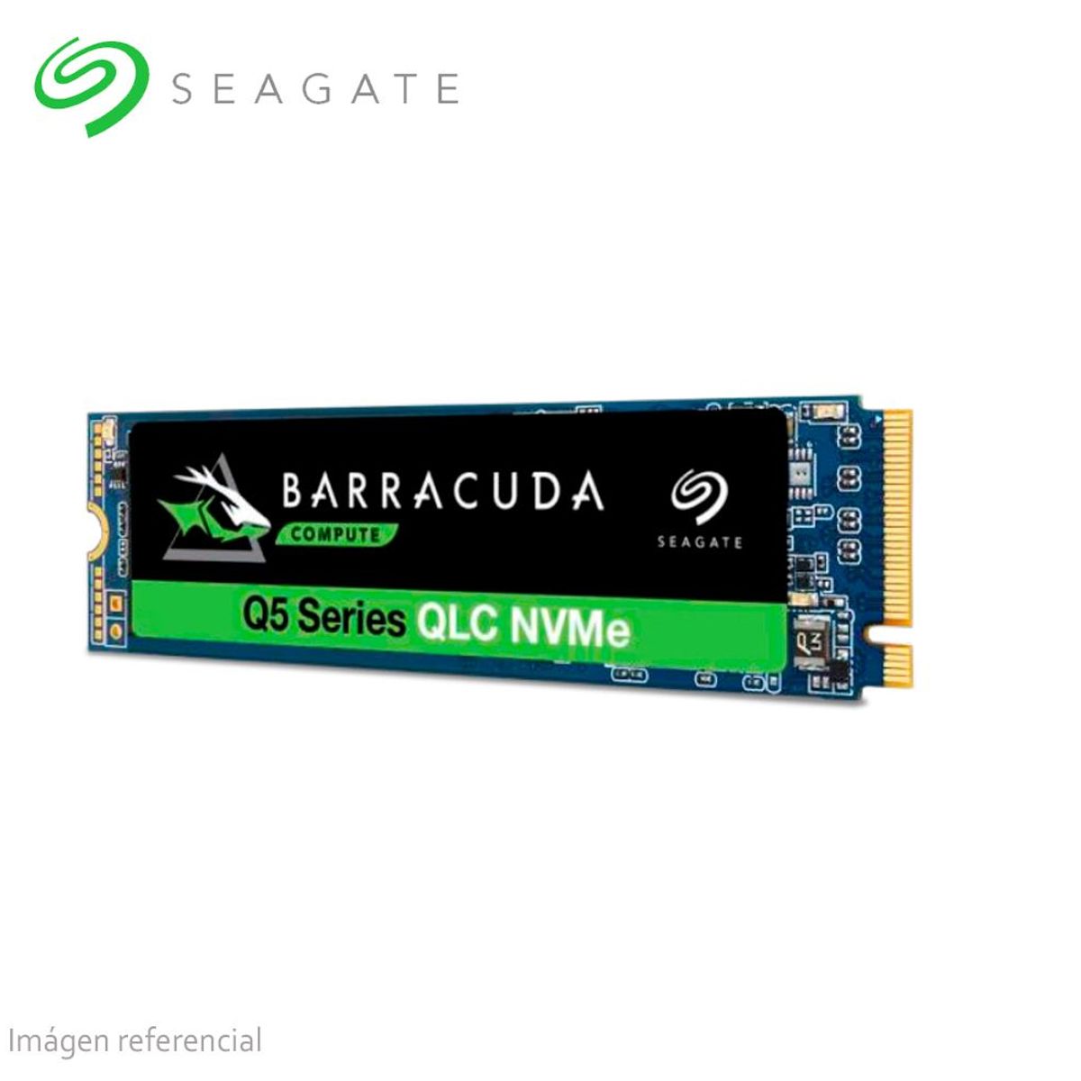 SEAGATE - Disco Duro Solido SSD SEAGATE BARRACUDA Q5 500 GB M.2 Gen3 NVMe
