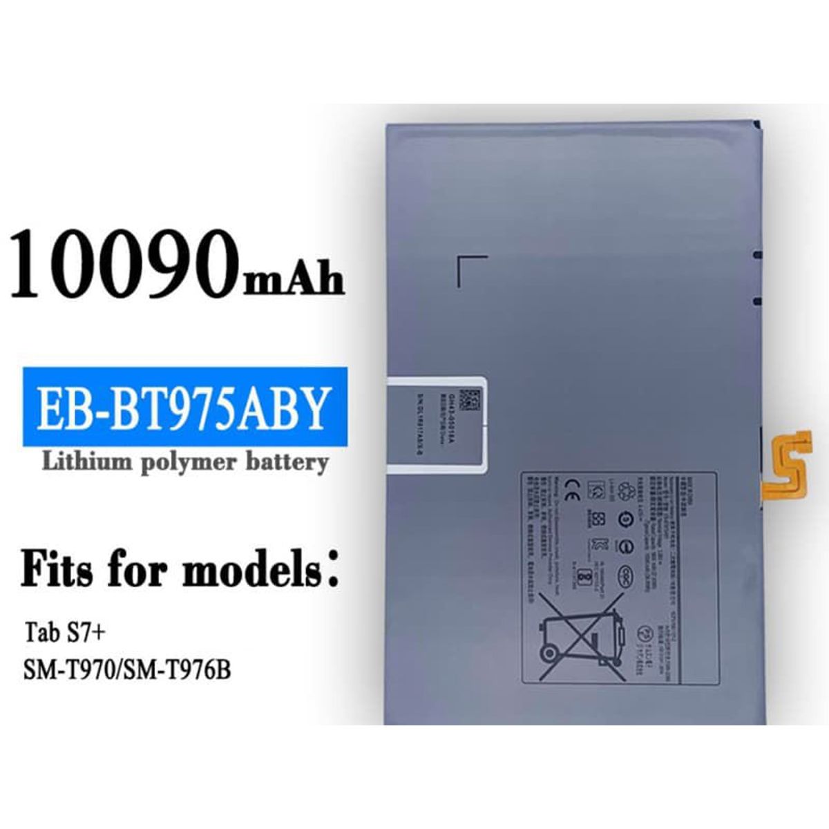 GENERICO - BATERIA GALAXY  TAB S7 PLUS - TAB S8 PLUS - TAB S7 FE  SM-T970