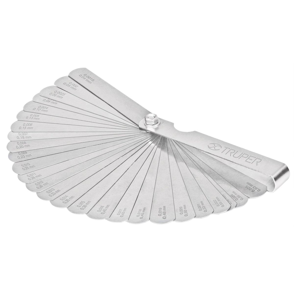 TRUPER - Calibrador Gauge Truper 14396 de 26 hojas - Gris