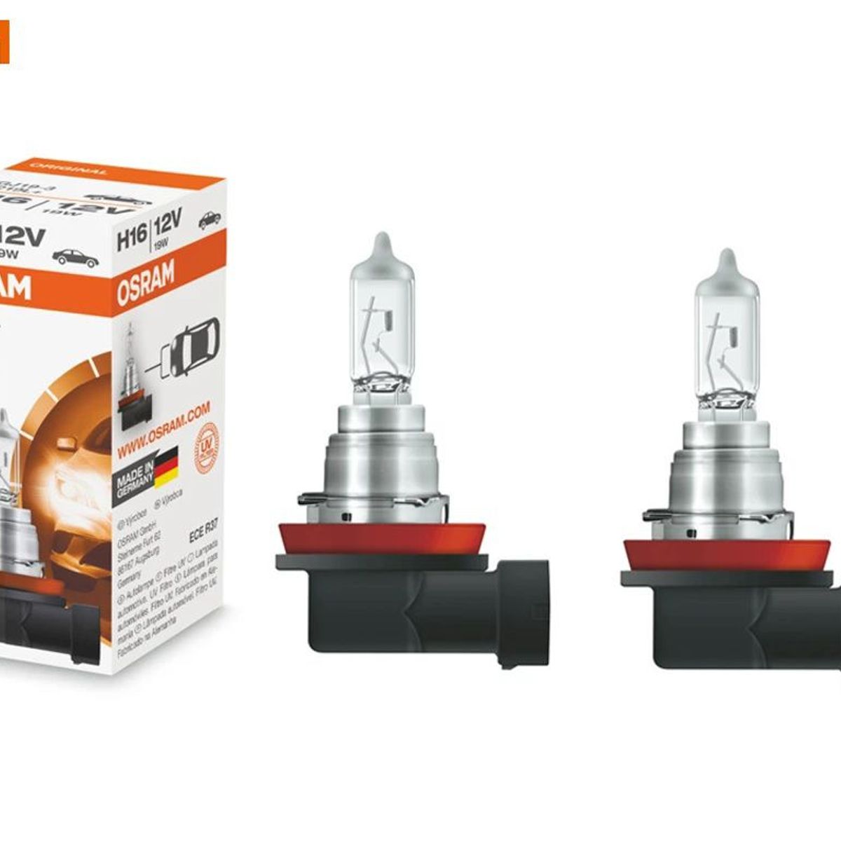 OSRAM - Foco H16 2 Unidades  Halógeno 12V 19W PGJ19-3