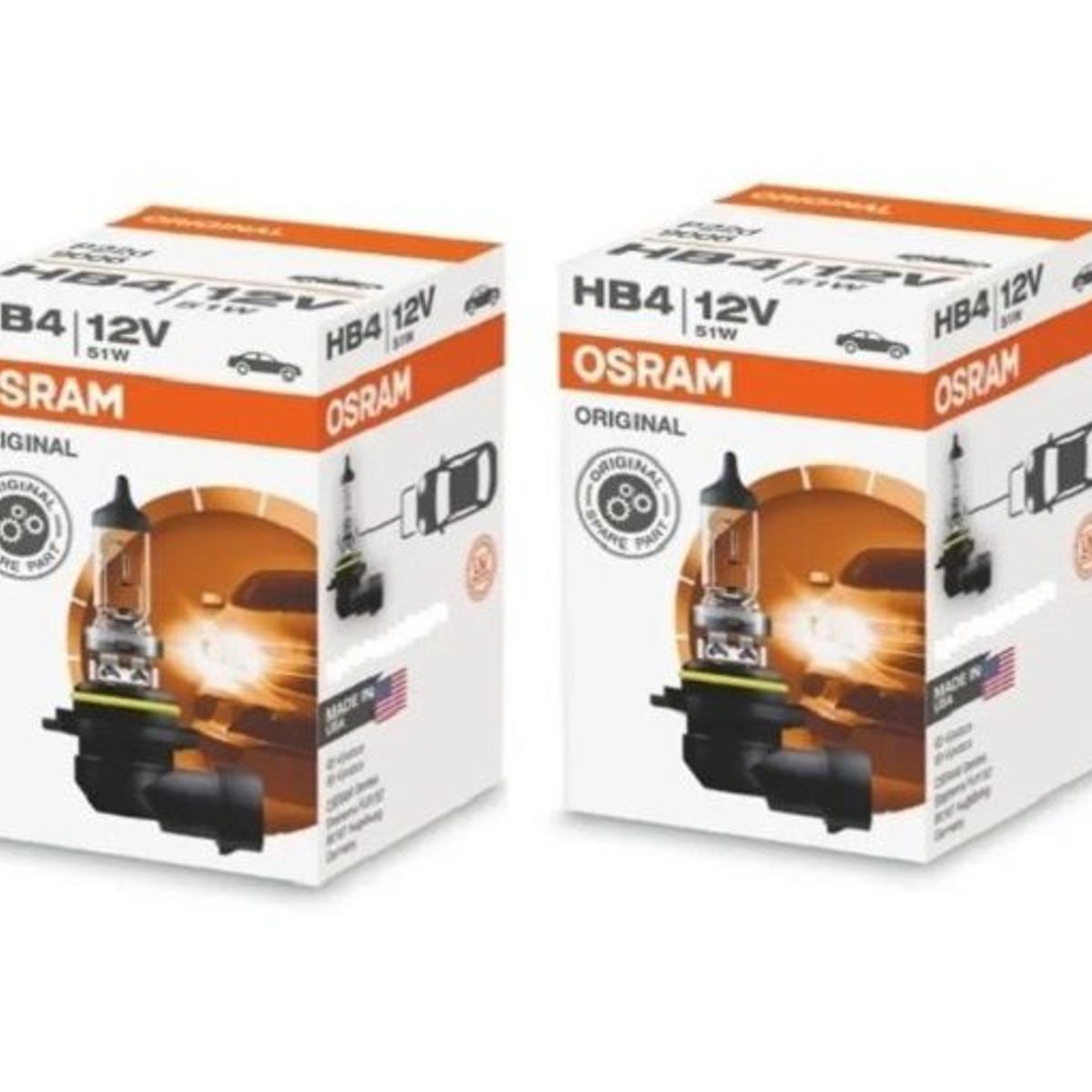 OSRAM - Foco HB4 9006 (2 Unidades ) Halógeno 12V 60W P22d