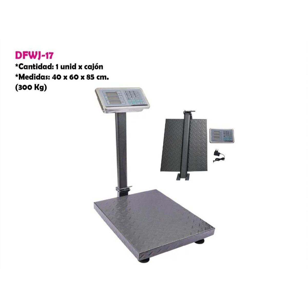 GENERICO - Balanza Electronica Digital con Plataforma Resistente de 300kg Kilos