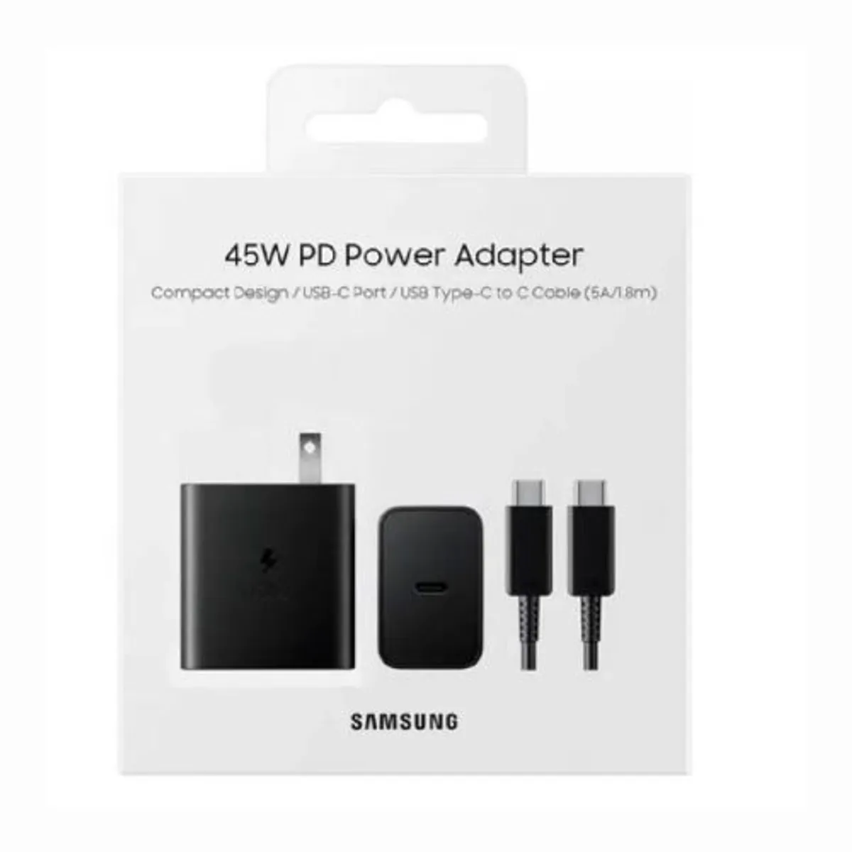 SAMSUNG - Cargador Samsung 45W con Cable 1.8m  - Original