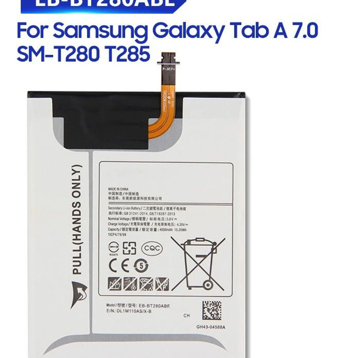 GENERICO - BATERIA SAMSUNG GALAXY TAB A 2016 (T280) - NUEVO