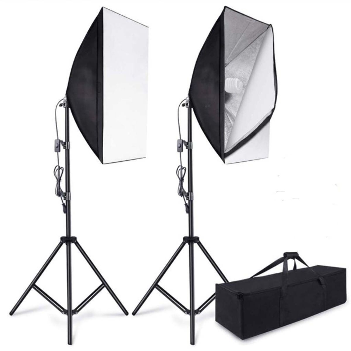 WEIFENG - Kit de iluminacion Weifeng de 2 Softbox de 1 Foco