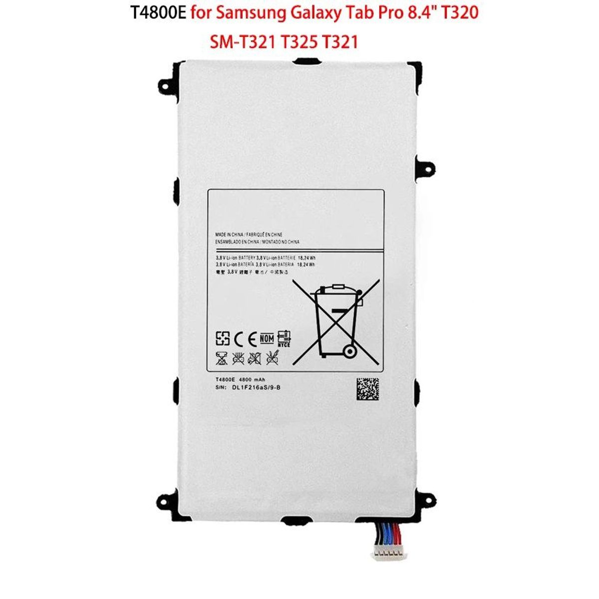 GENERICO - BATERIA SAMSUNG GALAXY TAB PRO 8.4 (T320) - NUEVO