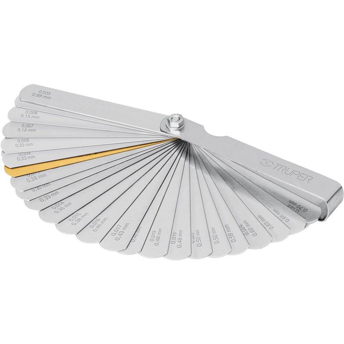 TRUPER - Calibrador Gauge Truper 14397 de 32 hojas - Gris