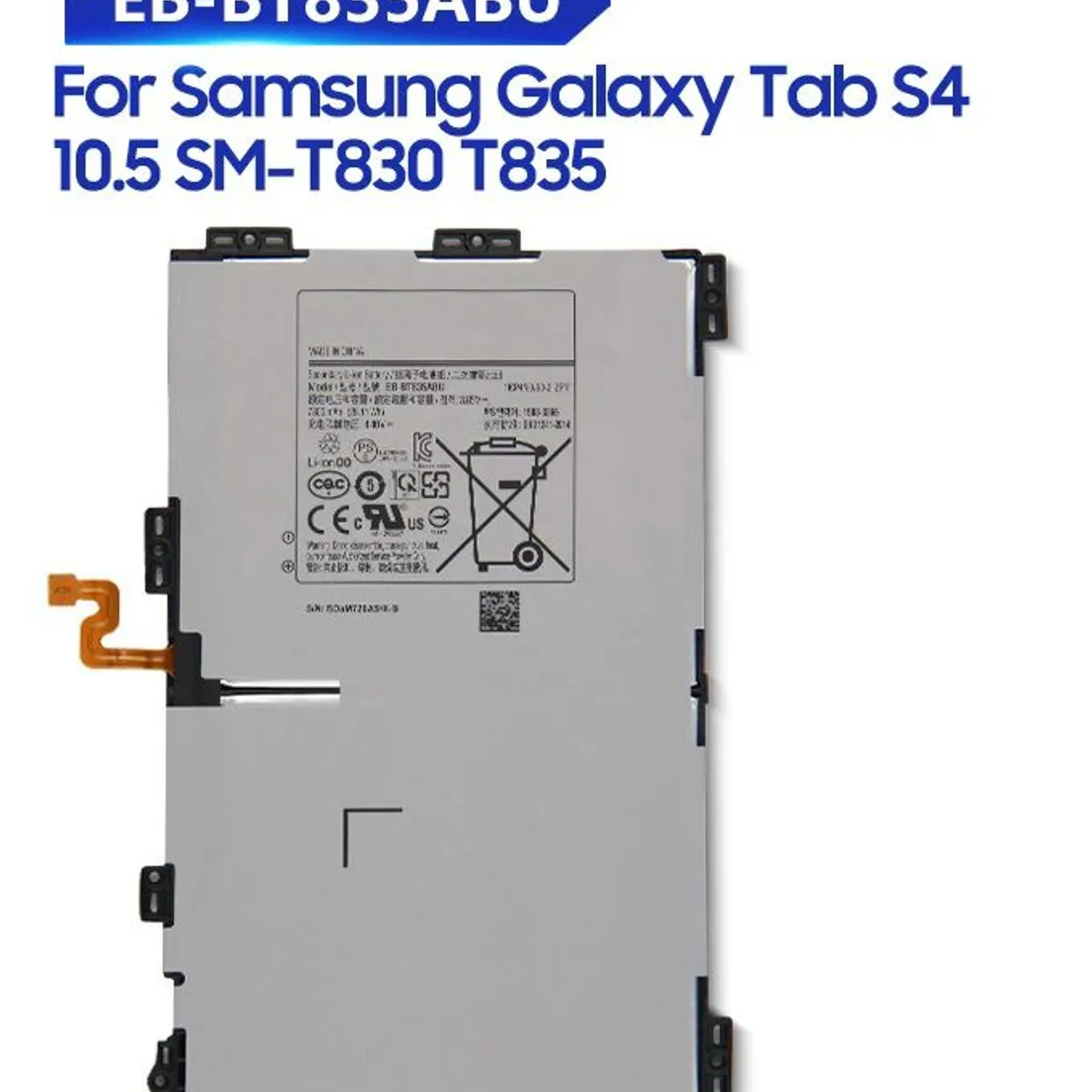 GENERICO - BATERIA SAMSUNG GALAXY TAB S4 10.5 (T830) - NUEVO