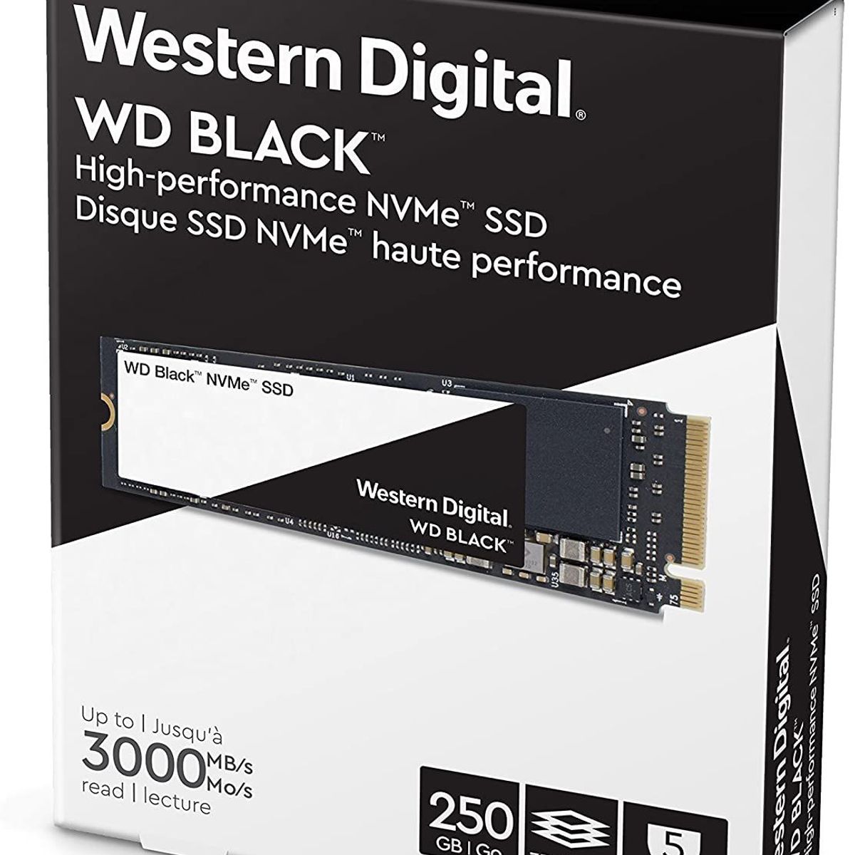 WESTERN DIGITAL - Disco Solido SSD Western Digital Black 250GB M2 NVMe PCIe Gen3