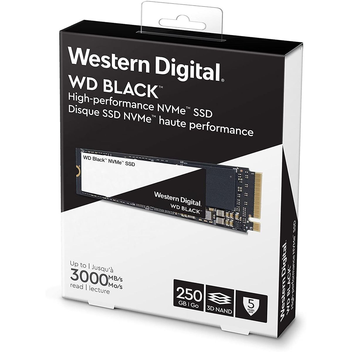 WESTERN DIGITAL - Disco Solido SSD Western Digital Black 250GB M2 NVMe PCIe Gen3