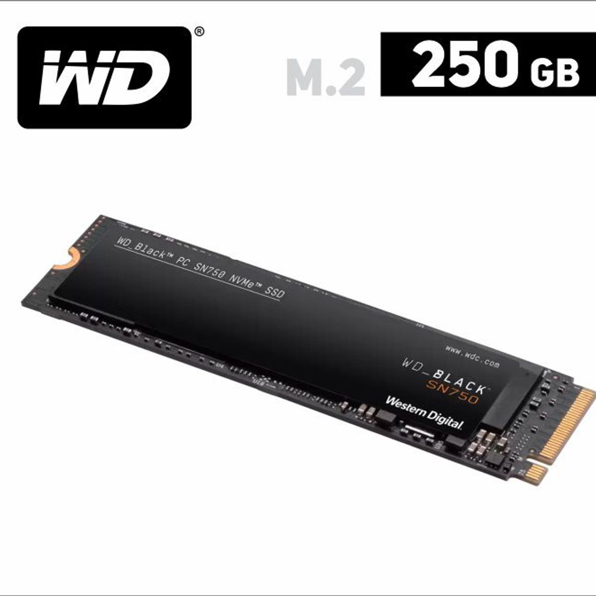 WESTERN DIGITAL - Disco Solido SSD Western Digital Black 250GB M2 NVMe PCIe Gen3