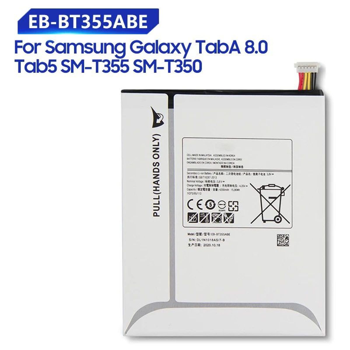 GENERICO - BATERIA SAMSUNG GALAXY TAB A 8.0 (T350) - NUEVO