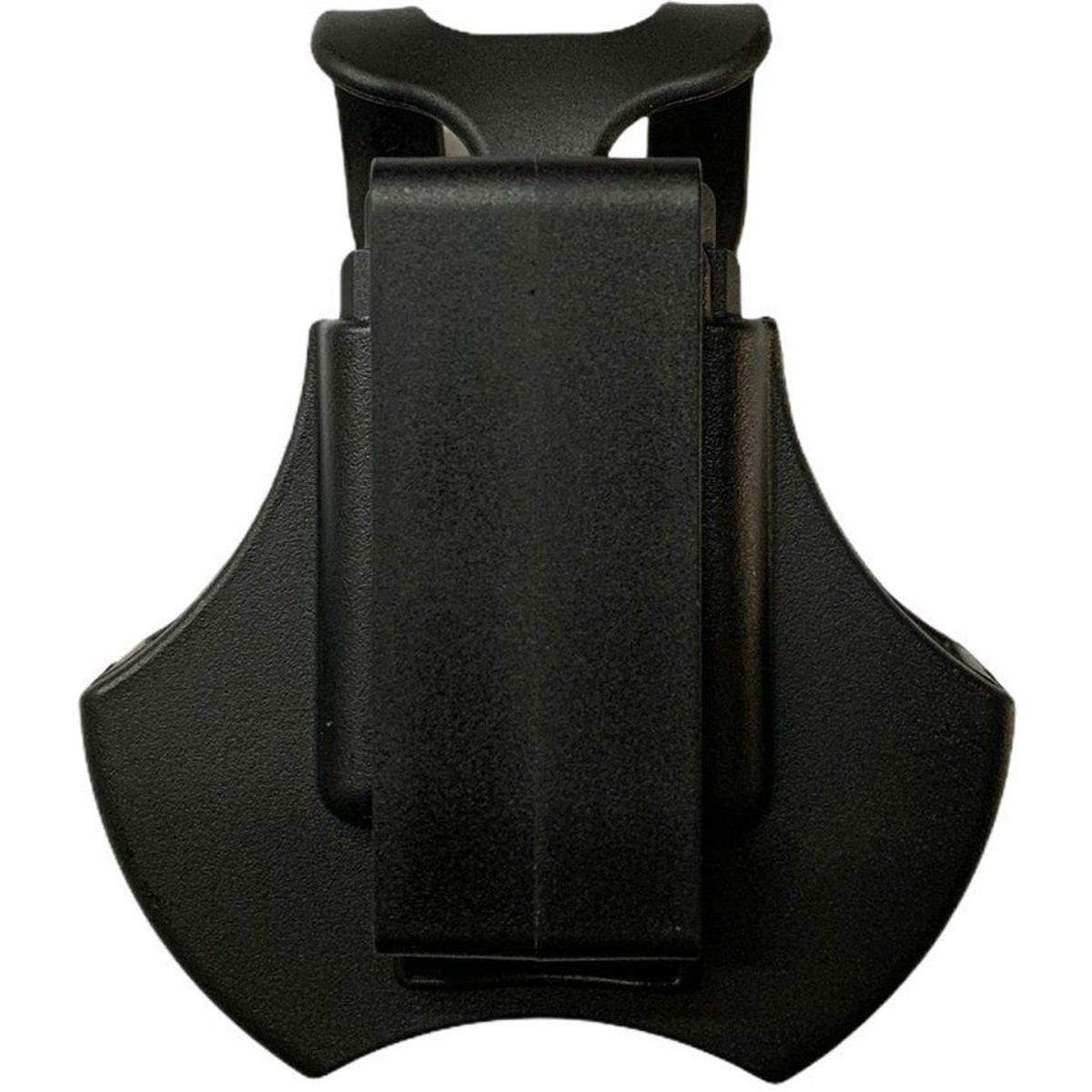 GENERICO - Porta grilletes o esposa policial  en polímero negro