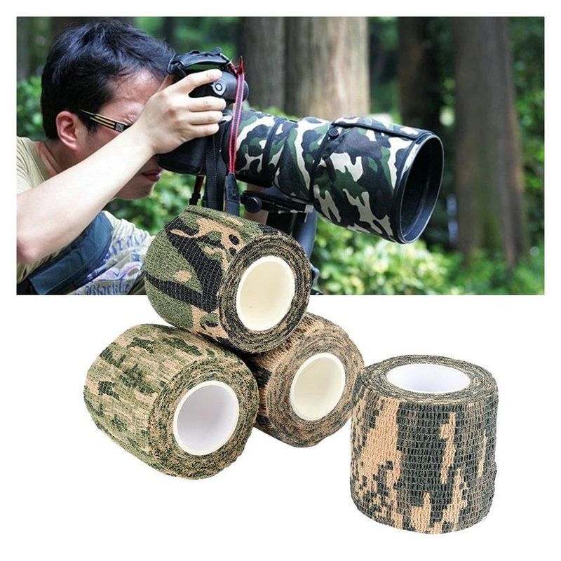 GENERICO - Tape  cinta adhesiva camu para linternas cámaras