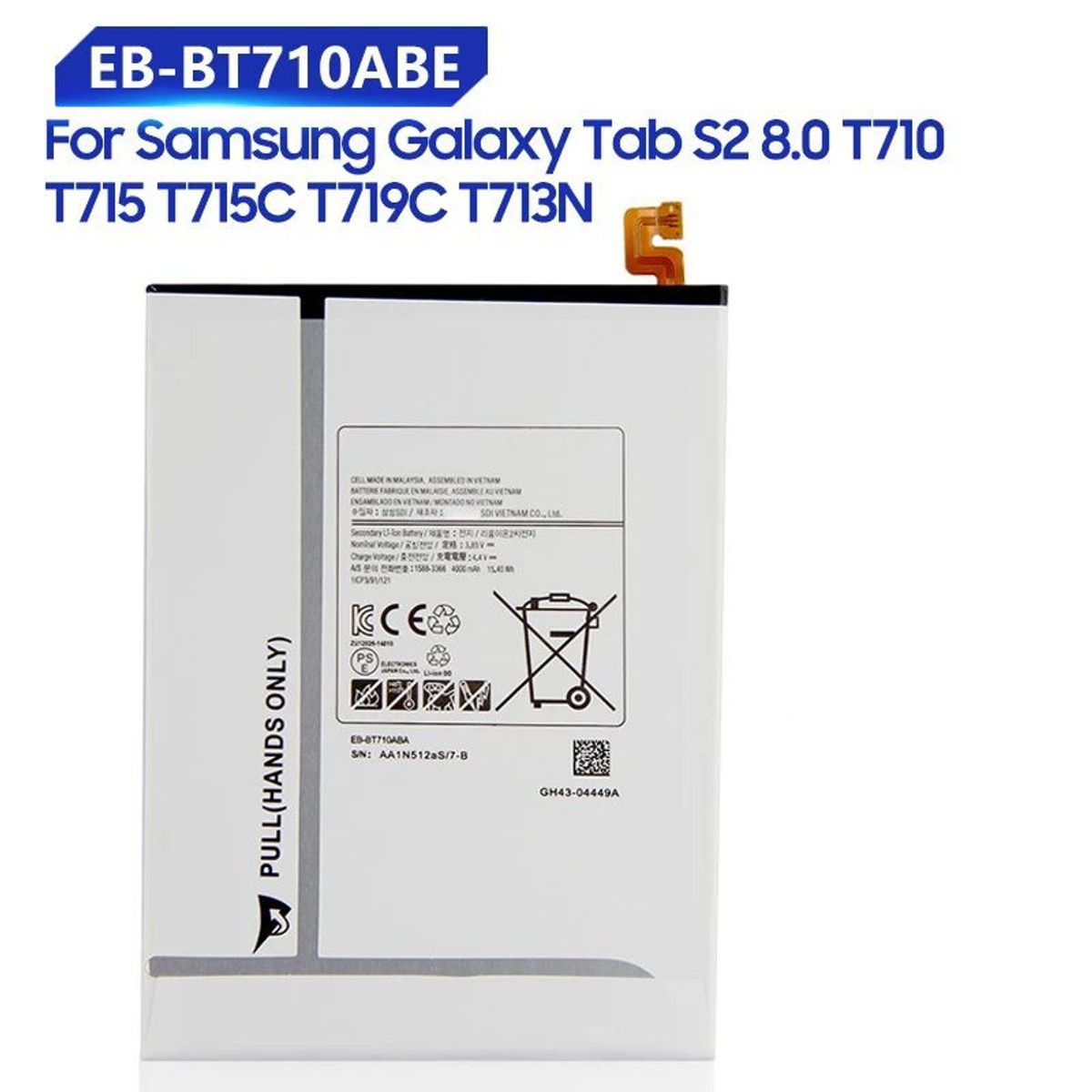 GENERICO - BATERIA SAMSUNG GALAXY TAB S2 8.0 (T710) - NUEVO