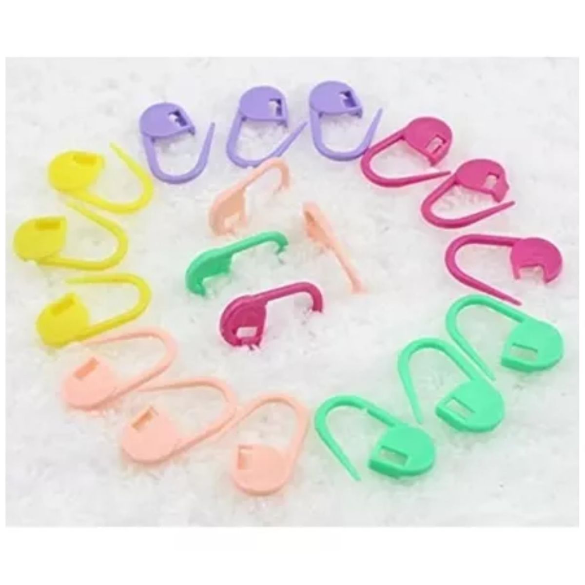 GENERICO - 100 Und- Marcador Bloqueador Para Tejido Crochet Imperdibles