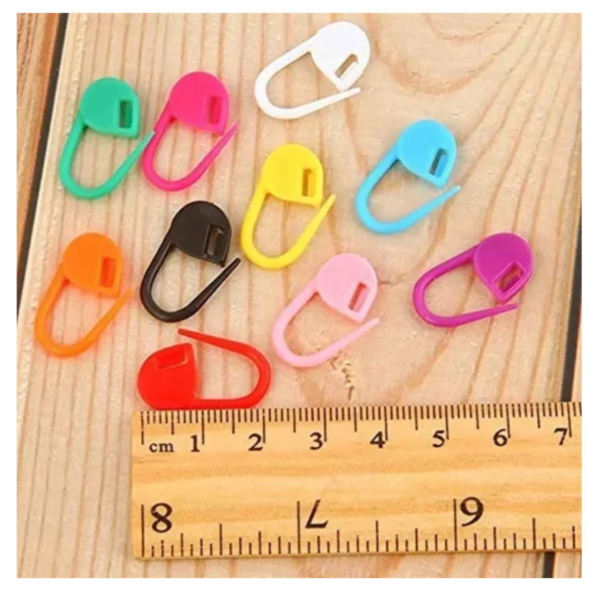 GENERICO - 100 Und- Marcador Bloqueador Para Tejido Crochet Imperdibles