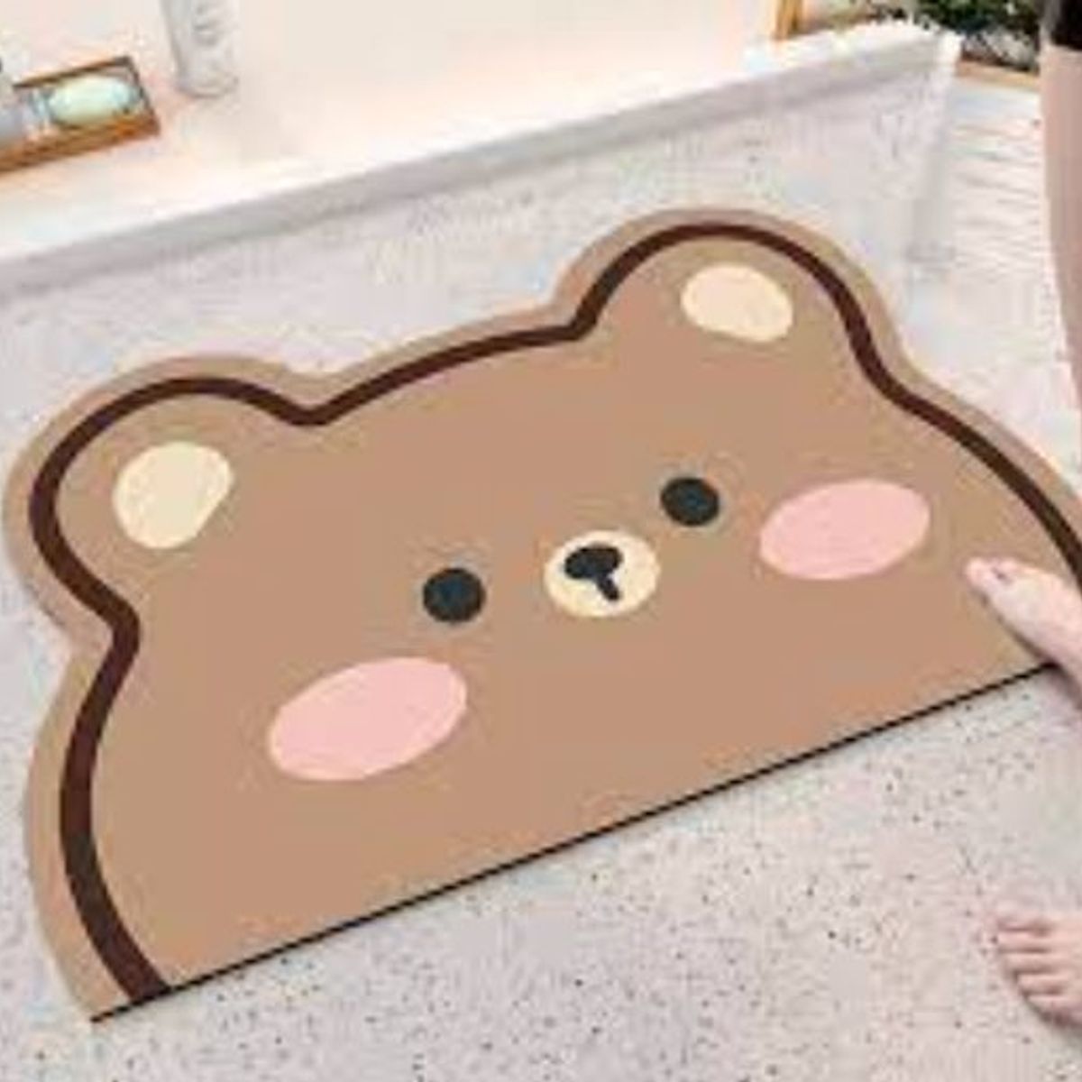 GENERICO - Alfombra absorbente de baño anti deslizante de fácil limpieza