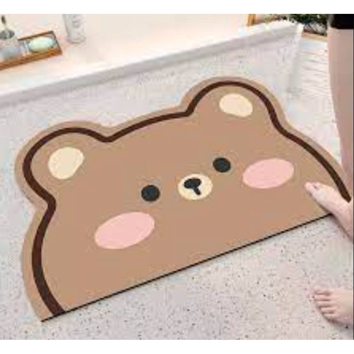 GENERICO - Alfombra absorbente de baño anti deslizante de fácil limpieza