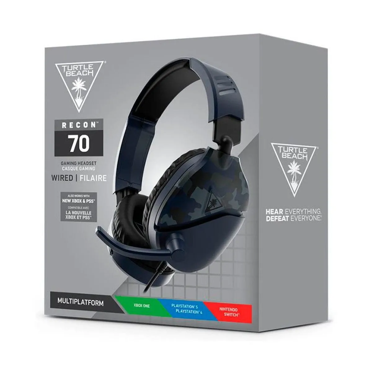 TURTLE BEACH - AUDIFONO PS4 TURTLE BEACH EARFORCE RECON 70P AZUL CAMU