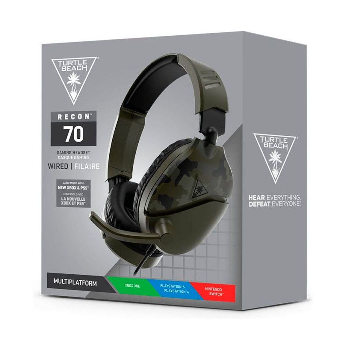 TURTLE BEACH - AUDIFONO PS4 TURTLE BEACH EARFORCE RECON 70P VERDE CAMU