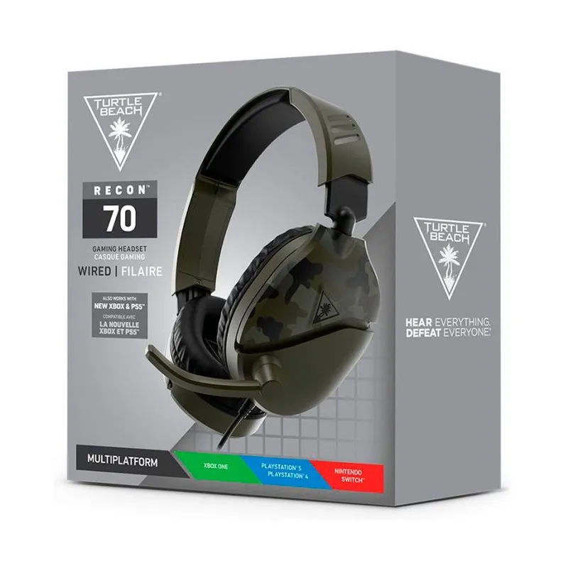 TURTLE BEACH - AUDIFONO PS4 TURTLE BEACH EARFORCE RECON 70P VERDE CAMU