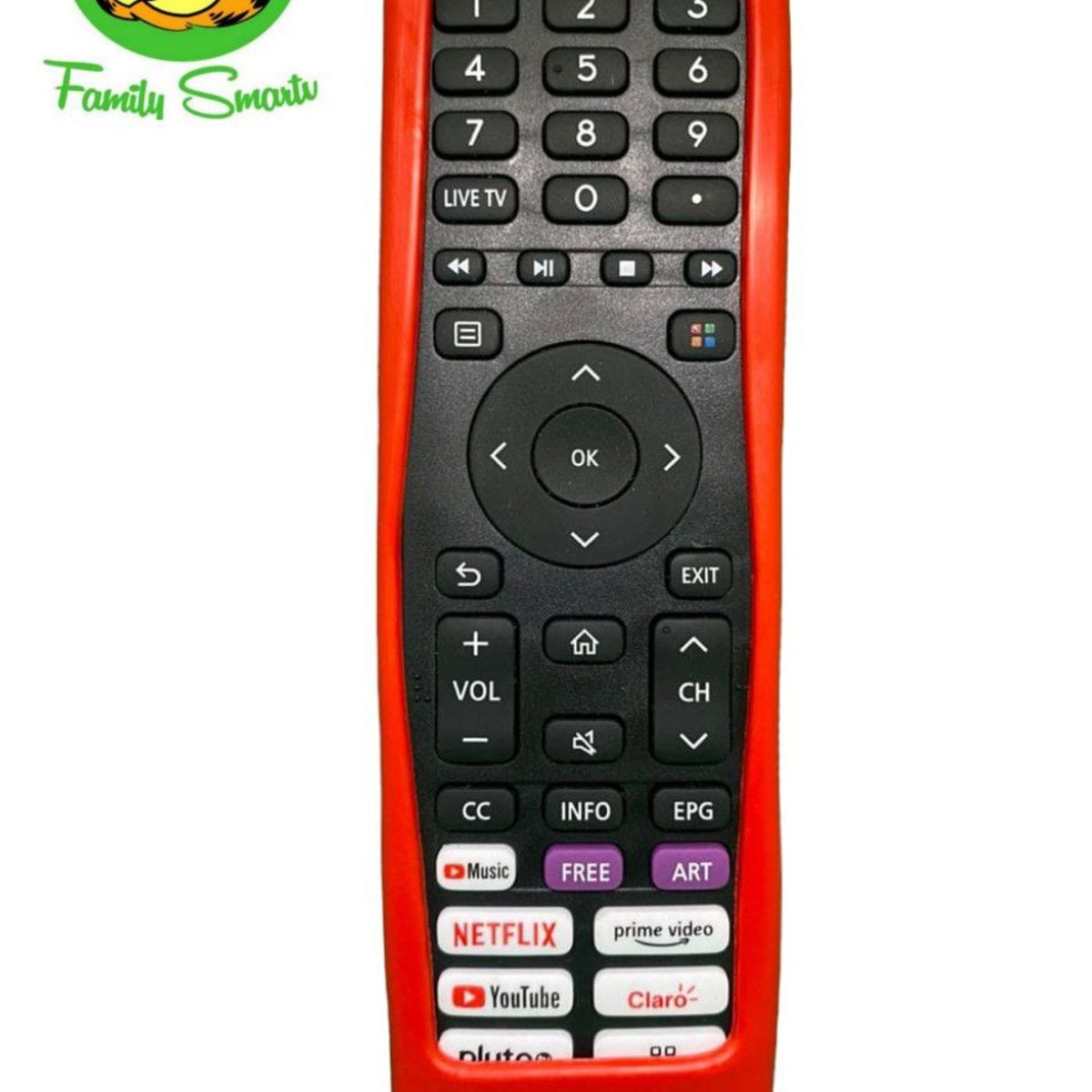 SIKAI - Funda para Control Remoto para televisor Smart Hisense EN2I30H  Rojo