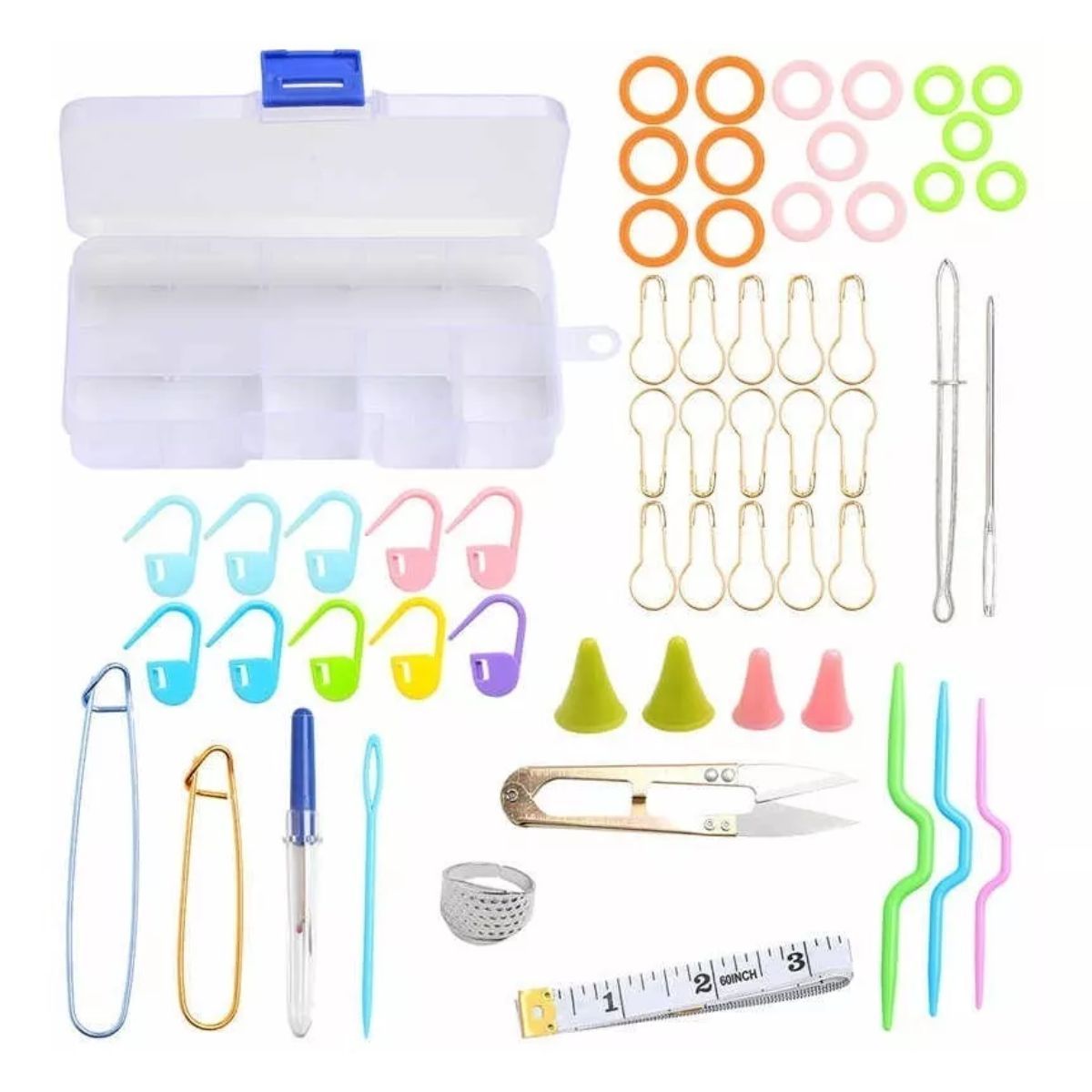 GENERICO - Kit Ganchillo Importado Crochet Palitos Mas Accesorios Tejer