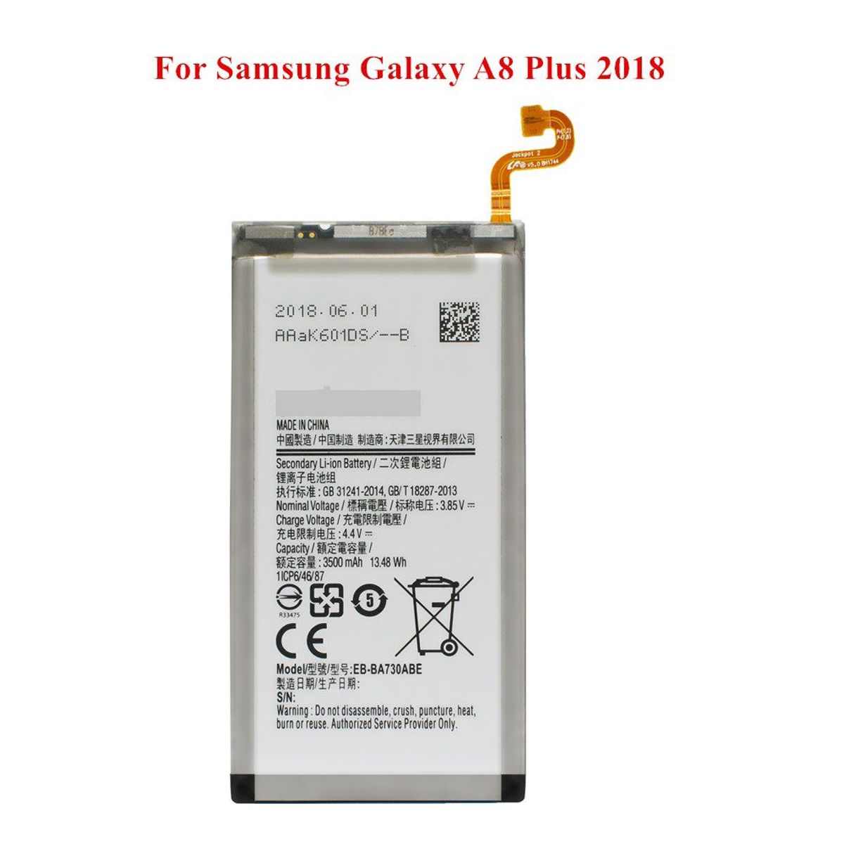 GENERICO - BATERIA SAMSUNG  A8 PLUS  TORIGINAL-SM NUEVO