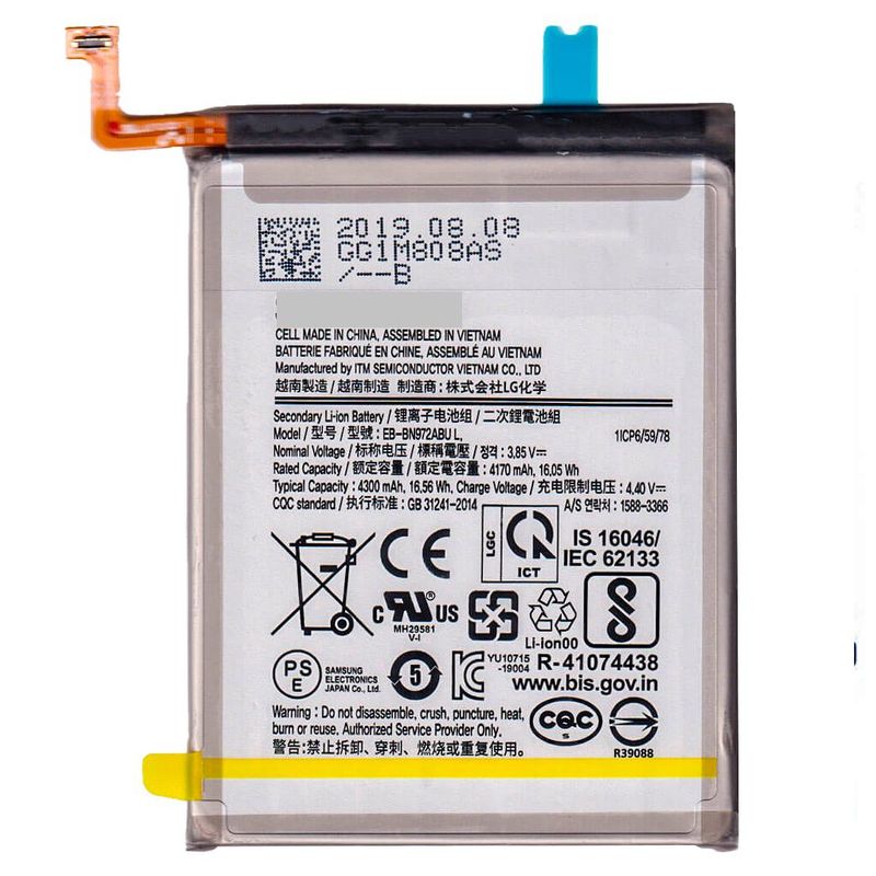 GENERICO - BATERIA SAMSUNG  NOTE 10 PLUS  TORIGINAL-SM NUEVO