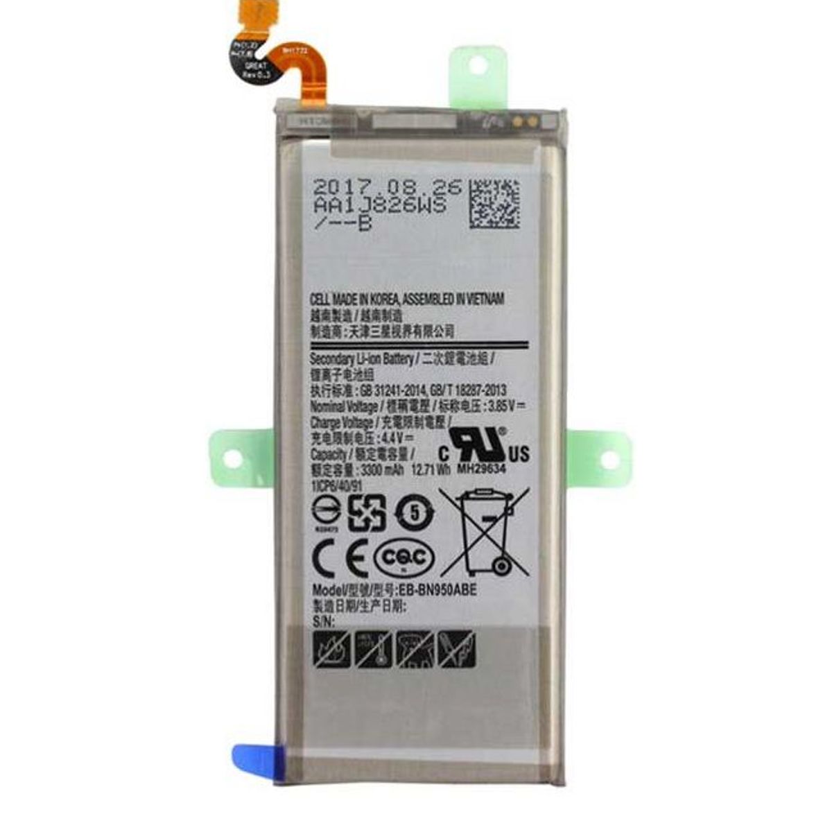 GENERICO - BATERIA SAMSUNG  NOTE 8  TORIGINAL-SM NUEVO