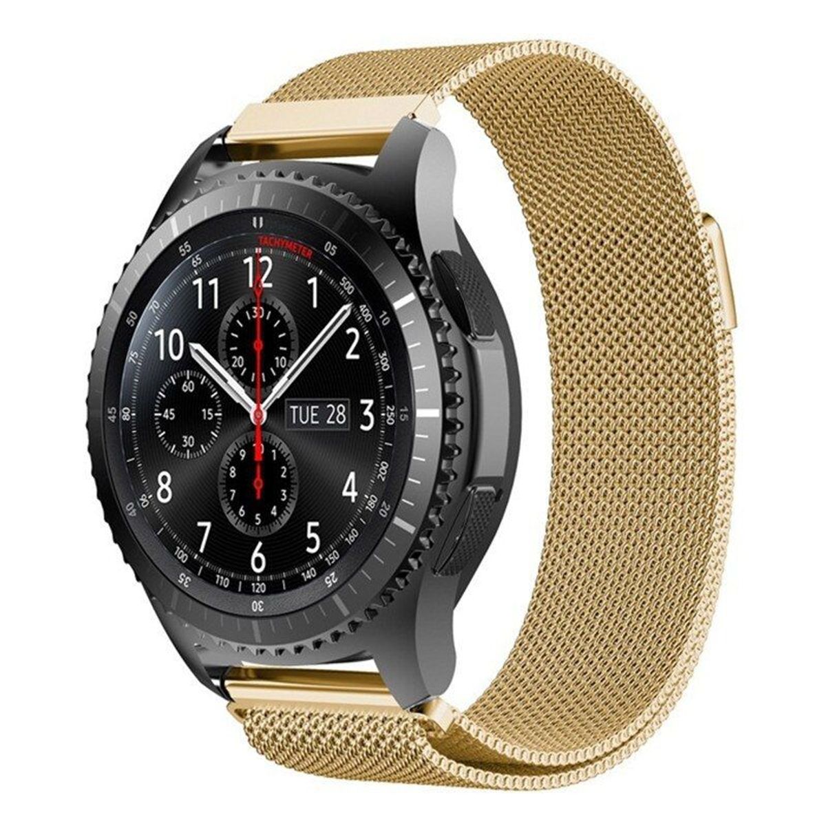 GENERICO - Correa Milanese para HUAWEI WATCH GT2 46MM - GT2 PRO - Dorado